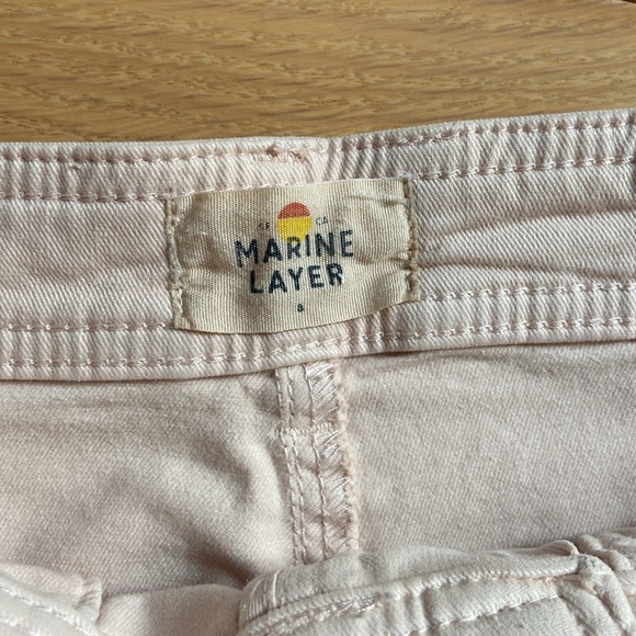 NWOT Marine Layer Bridget Wide Leg Crop Pant in peach whip size 8 - Picture 8 of 9